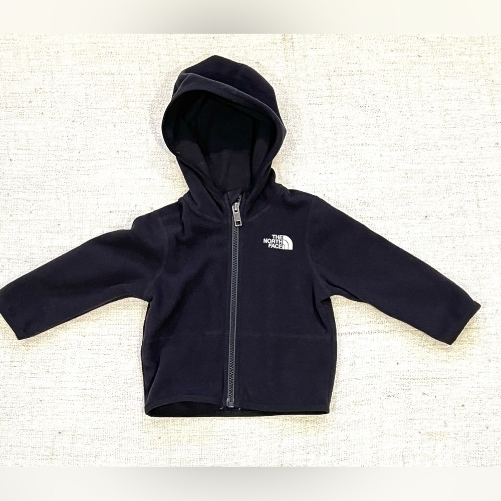 north face 6-12m baby boy fleece with hoodie
